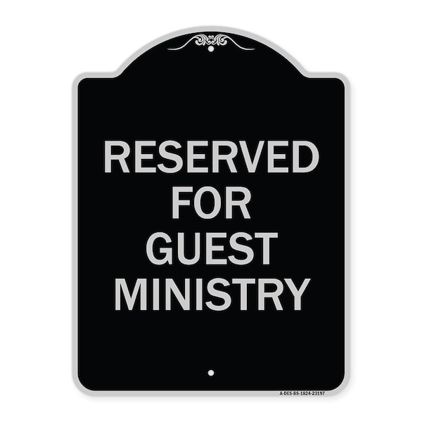 Signmission Reserved for Guest Ministry Heavy-Gauge Aluminum Architectural Sign, 24" x 18", BS-1824-23197 A-DES-BS-1824-23197 - main